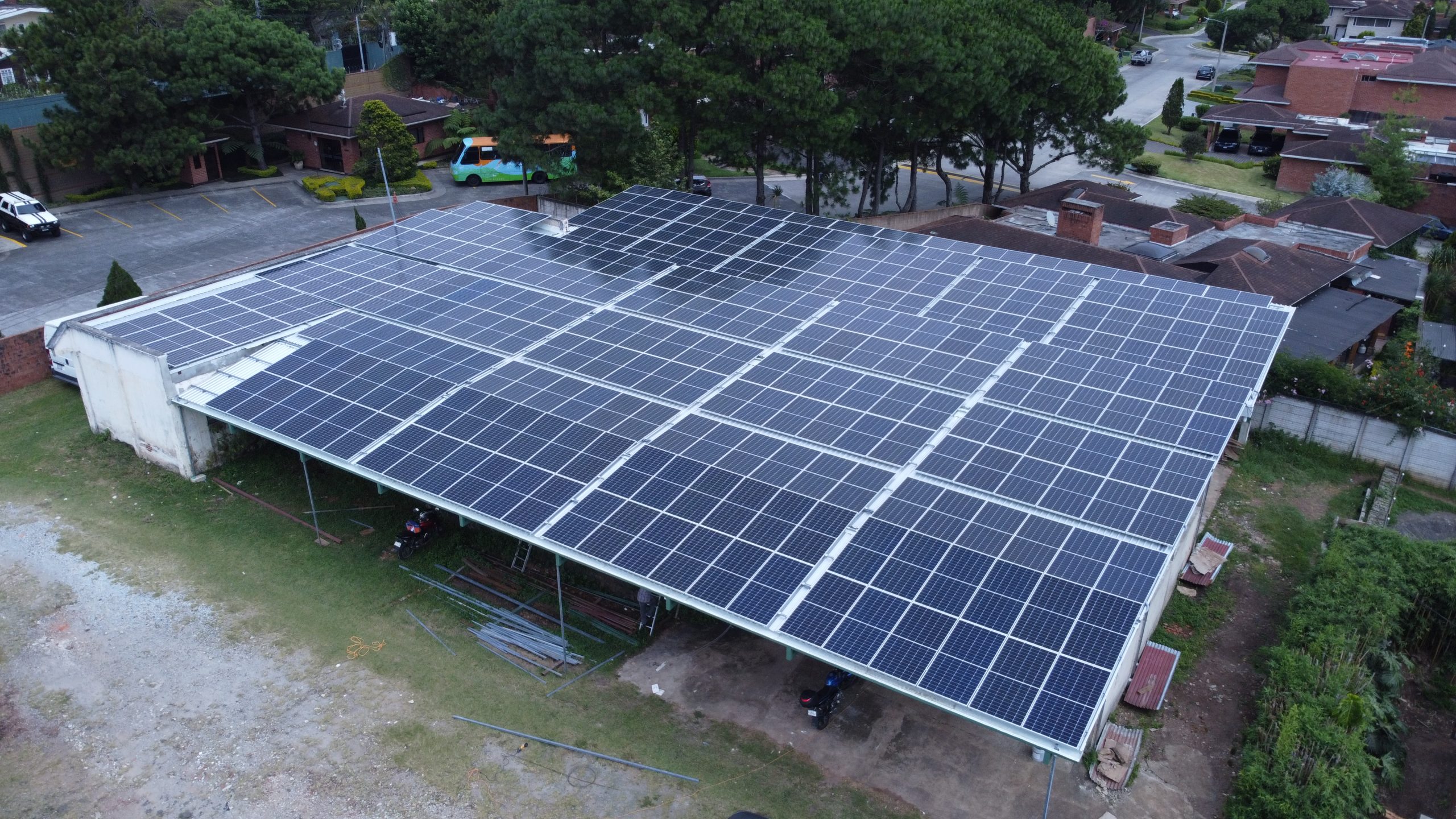 Las Luces Santa Catarina Pinula Paneles Solares Ecolumen